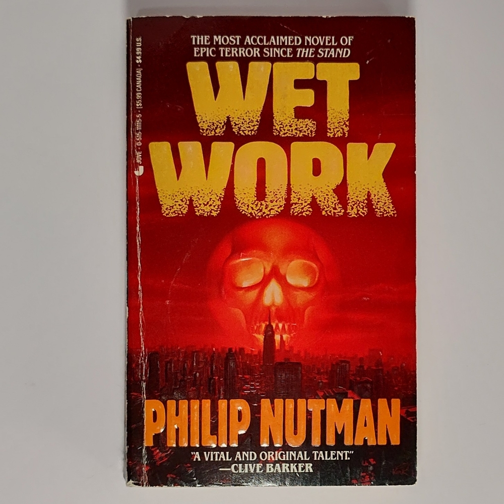 Wet Work By Philip Nutman - Zombie Horror book